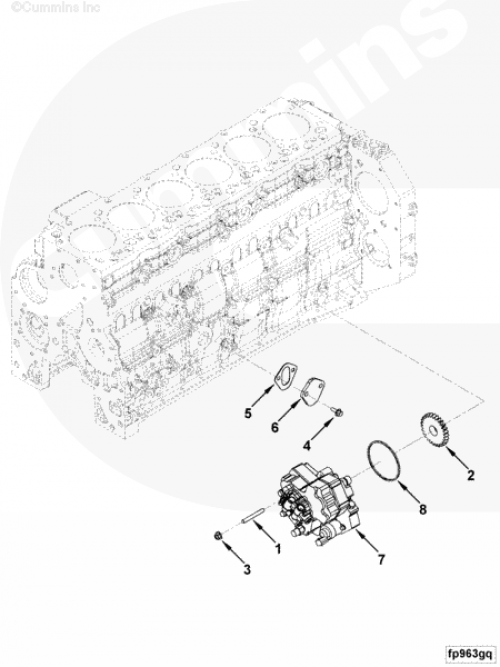 Шестерня ТНВД для двигателя Cummins 4ISBе 4.5L