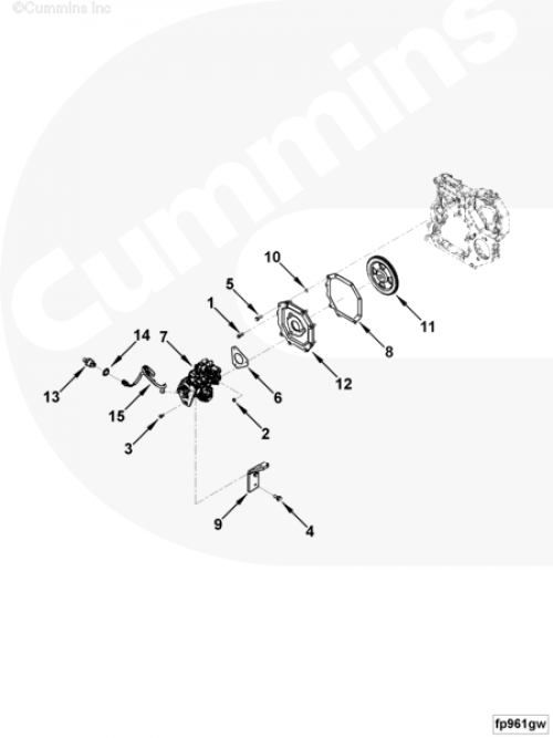 Шестерня ТНВД для двигателя Cummins 4ISBе 4.5L