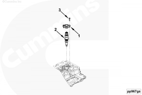 Держатель форсунки для двигателя Cummins 4ISBе 4.5L