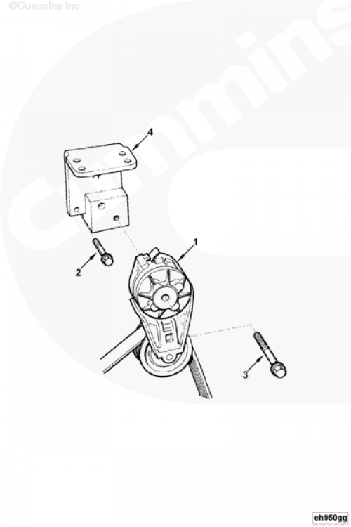 Болт крепления натяжителя ремня для двигателя Cummins 6BT / EQB