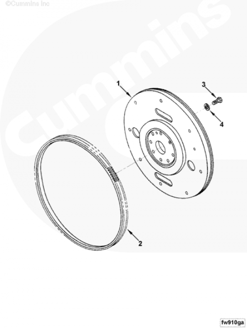 Маховик для двигателя Cummins 6BT / EQB