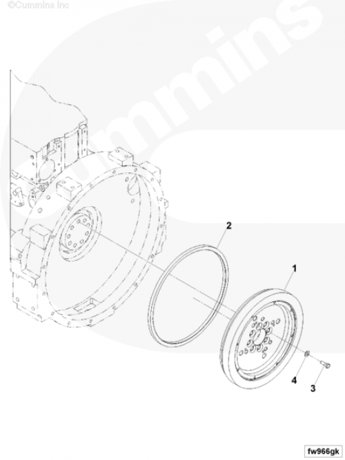 Маховик для двигателя Cummins 6BT / EQB