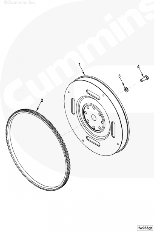 Маховик для двигателя Cummins 6BT / EQB