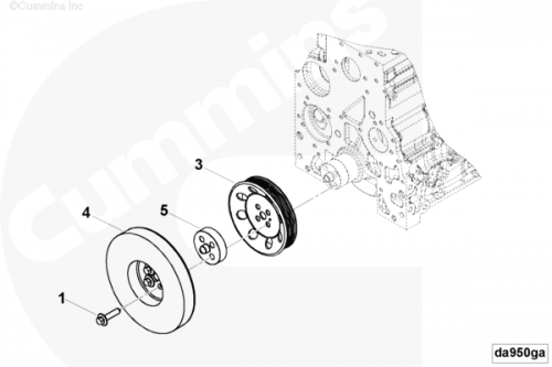 Шкив коленвала для двигателя Cummins 6BT / EQB