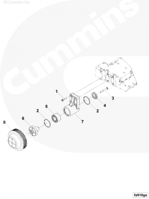 Шкив привода вентилятора для двигателя Cummins 6BT / EQB