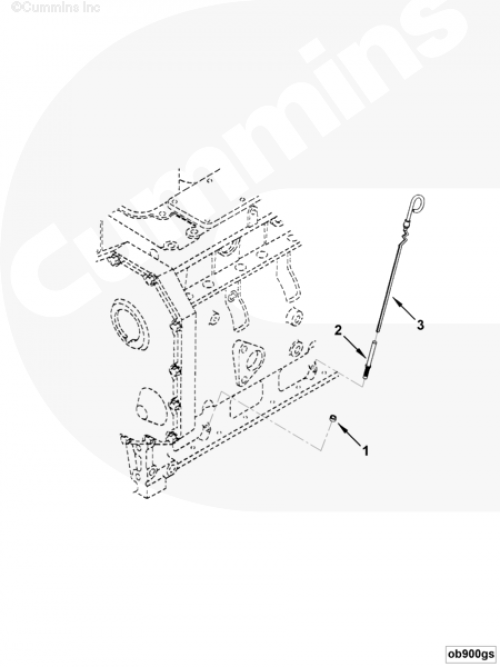 Щуп уровня масла для двигателя Cummins 6BT / EQB