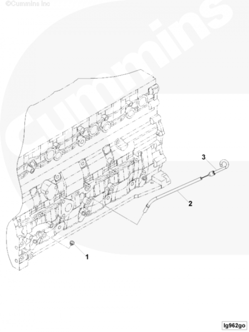 Щуп уровня масла для двигателя Cummins 6BT / EQB