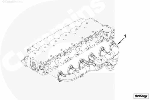 Выпускной коллектор для двигателя Cummins 6BT / EQB