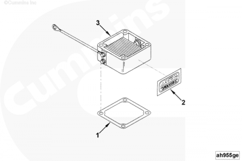 Прокладка подогревателя впускного воздуха для двигателя Cummins 6BT / EQB