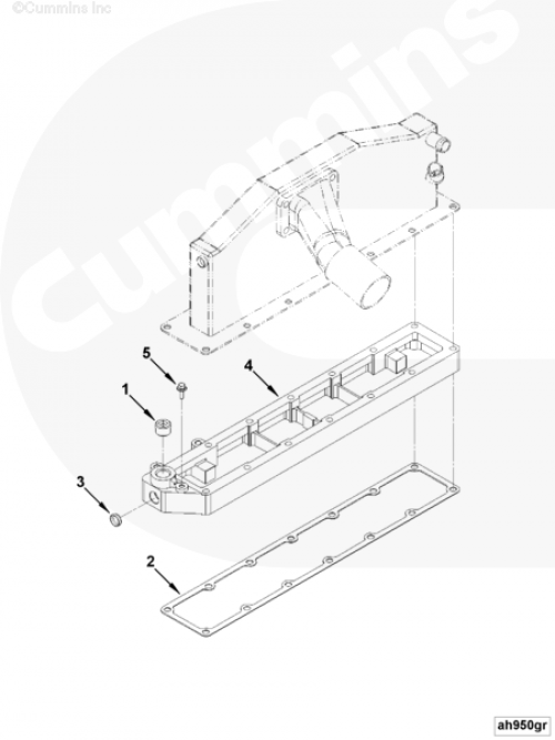 Проставка интеркулера для двигателя Cummins 6BT / EQB