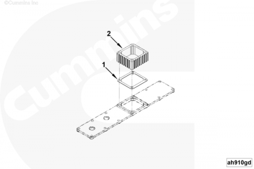 Проставка подогревателя впускного воздуха для двигателя Cummins 6BT / EQB