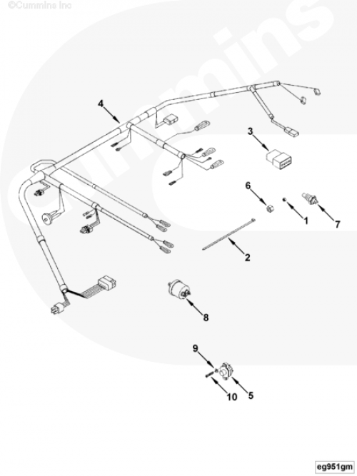 Жгут проводов для двигателя Cummins 6BT / EQB
