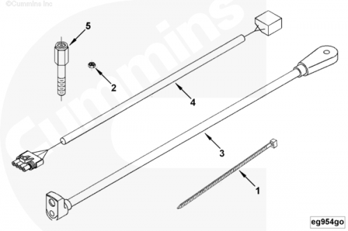 Хомут жгута проводов для двигателя Cummins 6BT / EQB