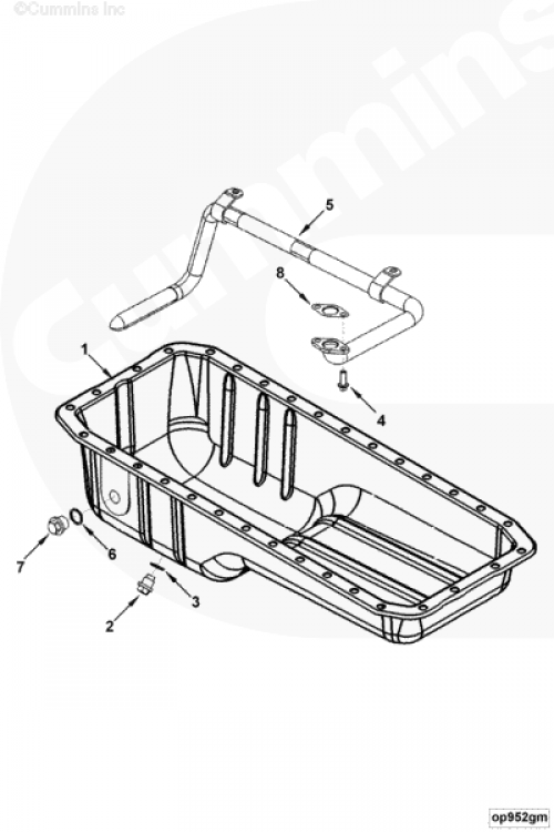 Поддон картера для двигателя Cummins 6BT / EQB