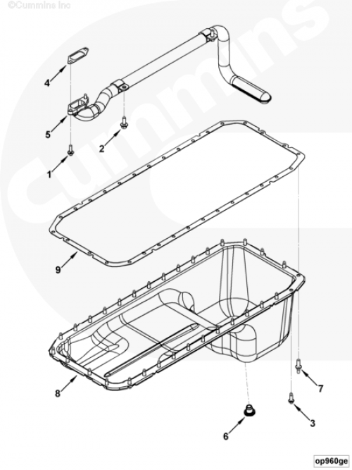 Поддон масляный для двигателя Cummins 6BT / EQB