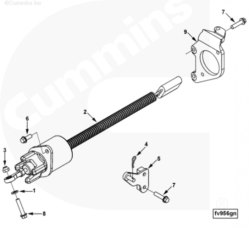Кронштейн соленоида ТНВД для двигателя Cummins 6BT / EQB