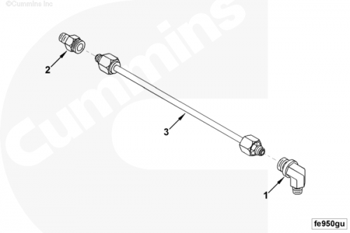 Соединитель трубки контроля качества топливной смеси для двигателя Cummins 6BT / EQB