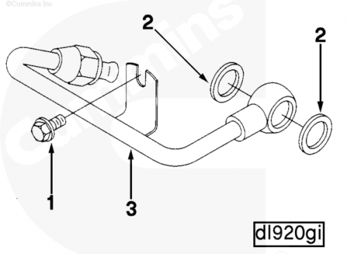 Трубка топливная для двигателя Cummins 6BT / EQB