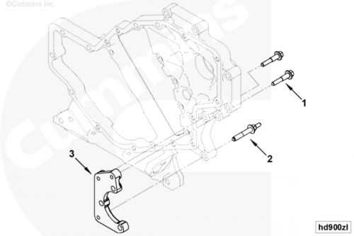 Кронштейн насоса ГУР для двигателя Cummins 6ISBe 5.9L
