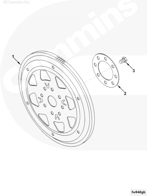 Маховик для двигателя Cummins 6ISBe 5.9L