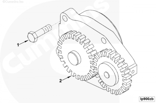 Насос масляный для двигателя Cummins 6ISBe 5.9L