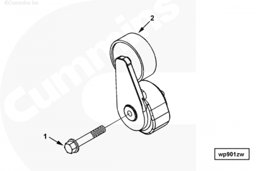 Болт натяжителя ремня для двигателя Cummins 6ISBe 6.7L