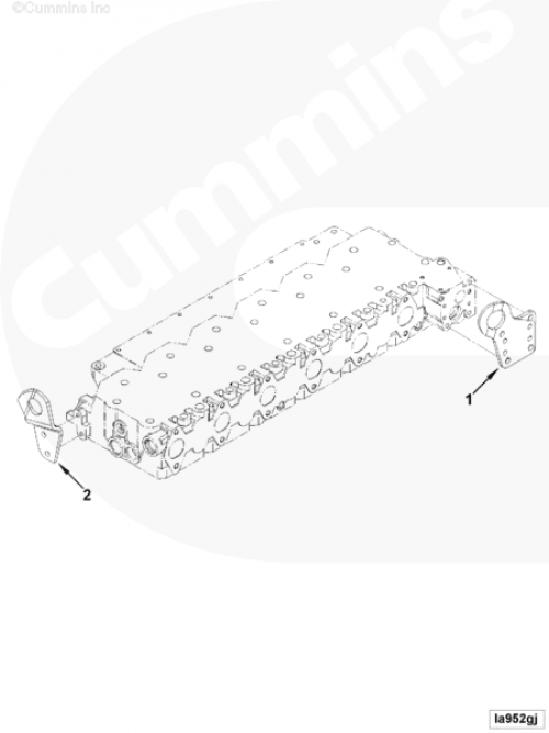 Кронштейн подъемный для двигателя Cummins 6ISBe 6.7L
