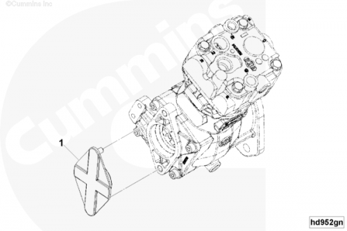 Крышка защитная для двигателя Cummins 6ISBe 6.7L