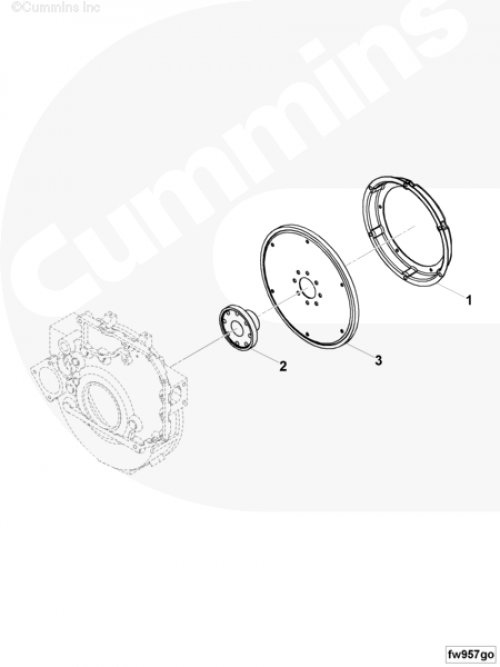 Маховик для двигателя Cummins 6ISBe 6.7L
