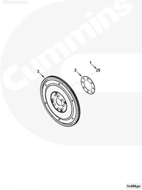 Маховик для двигателя Cummins 6ISBe 6.7L