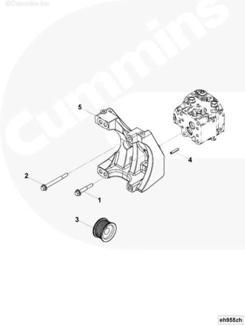 Кронштейн генератора для двигателя Cummins 6ISBe 6.7L