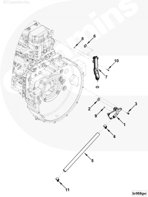 Кольцо уплотнительное сапуна для двигателя Cummins 6ISBe 6.7L