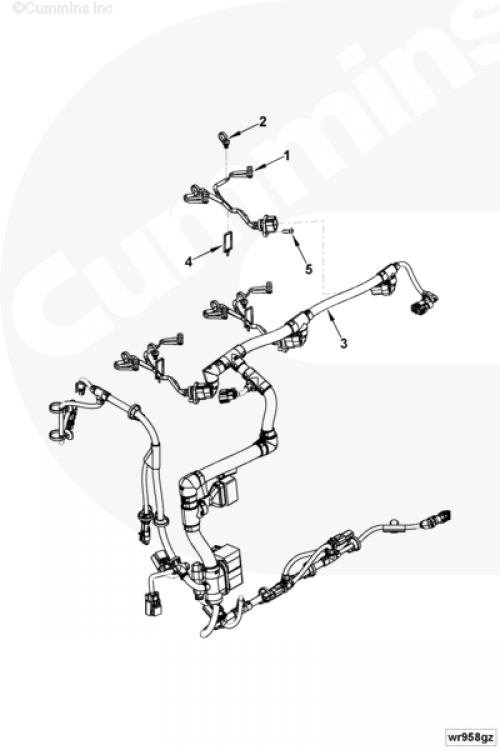 Жгут проводов для двигателя Cummins 6ISBe 6.7L
