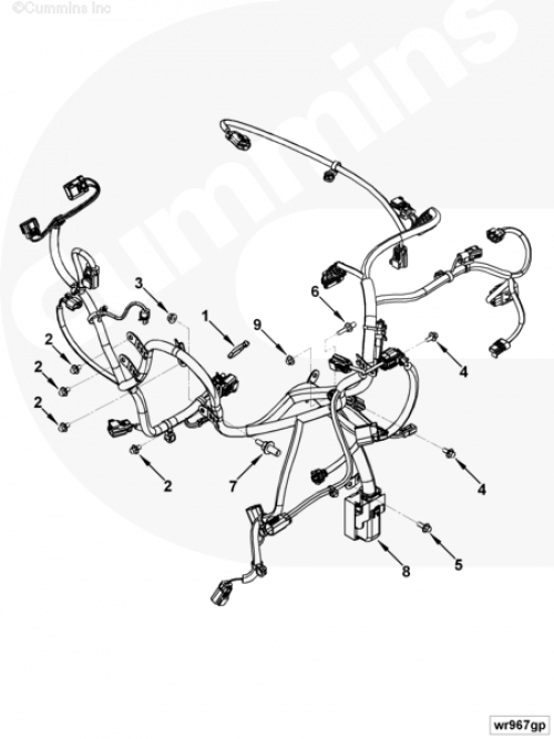 Жгут проводов для двигателя Cummins 6ISBe 6.7L