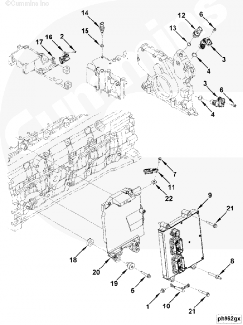 Модуль управления для двигателя Cummins 6ISBe 6.7L