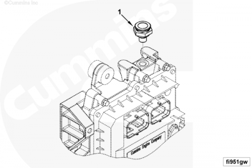 Адаптер топливный для двигателя Cummins 6ISBe 6.7L