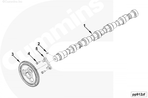 Болт крепления скобы распредвала для двигателя Cummins QSB 5.9L