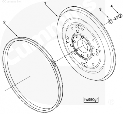 Венец маховика для двигателя Cummins QSB 5.9L