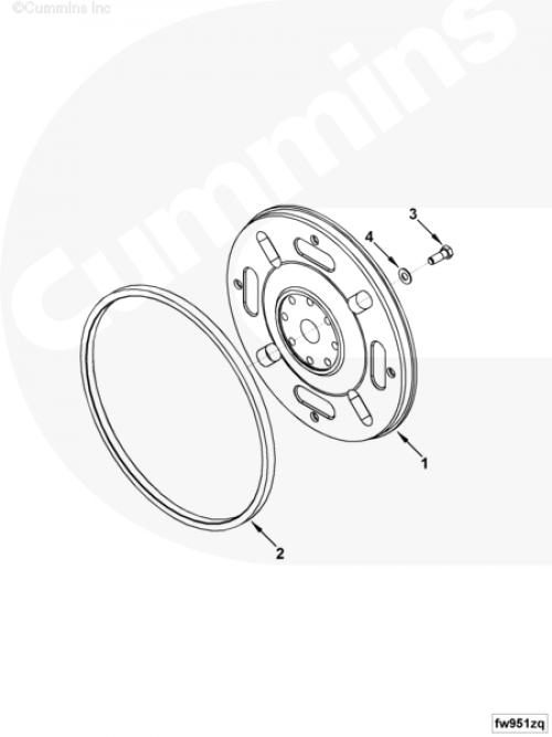 Маховик для двигателя Cummins QSB 5.9L