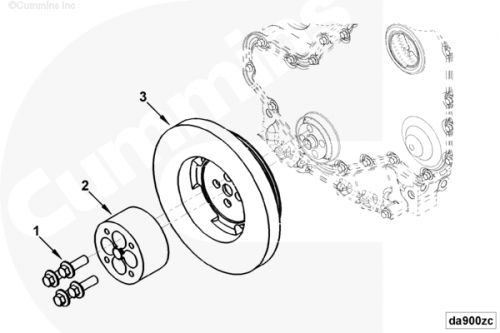 Шкив коленвала для двигателя Cummins QSB 5.9L