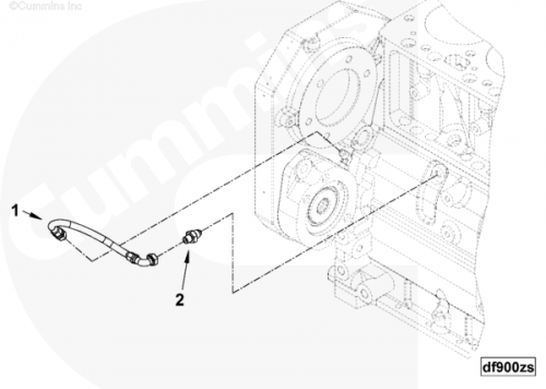 Шланг сапуна для двигателя Cummins QSB 5.9L