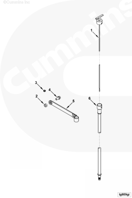 Щуп уровня масла для двигателя Cummins QSB 5.9L