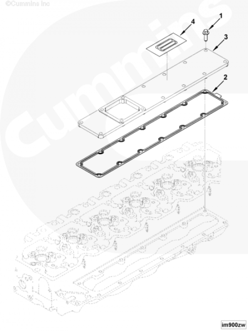 Болт крепления впускного коллектора для двигателя Cummins QSB 5.9L