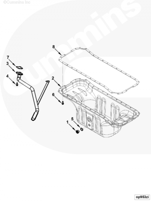 Поддон картера для двигателя Cummins QSB 5.9L