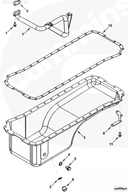 Поддон картера для двигателя Cummins QSB 5.9L