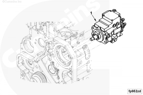 Топливный насос высокого давления (ТНВД) для двигателя Cummins QSB 5.9L