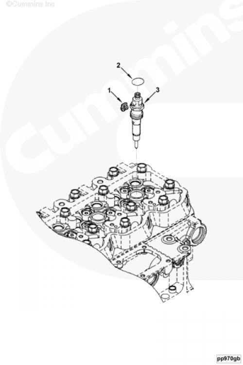 Кольцо уплотнительное форсунки для двигателя Cummins QSB 5.9L