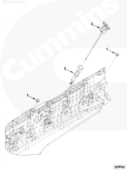 Трубка щупа уровня масла для двигателя Cummins QSB 6.7L