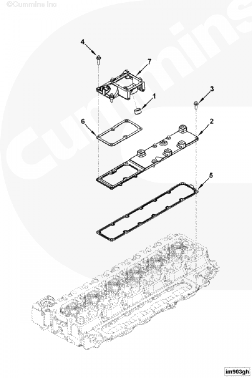 Прокладка адаптера впускного коллектора для двигателя Cummins QSB 6.7L