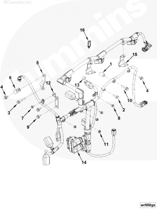 Жгут проводов для двигателя Cummins QSB 6.7L